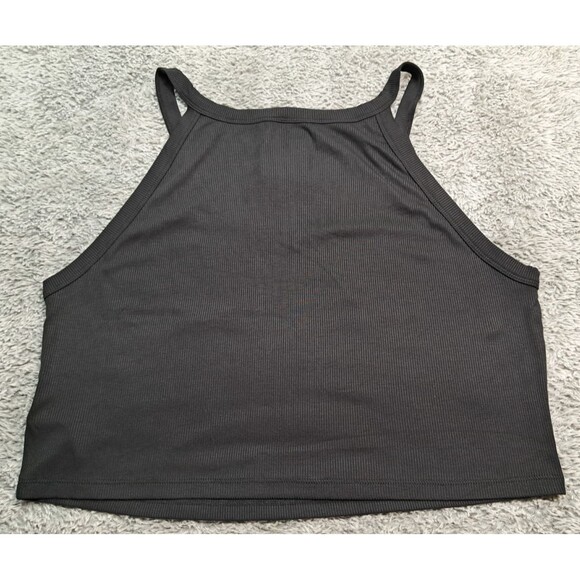 New Aeropostale Cropped Tank Top Womens XL Ribbed Knit Sleeveless Convertible - Picture 6 of 9